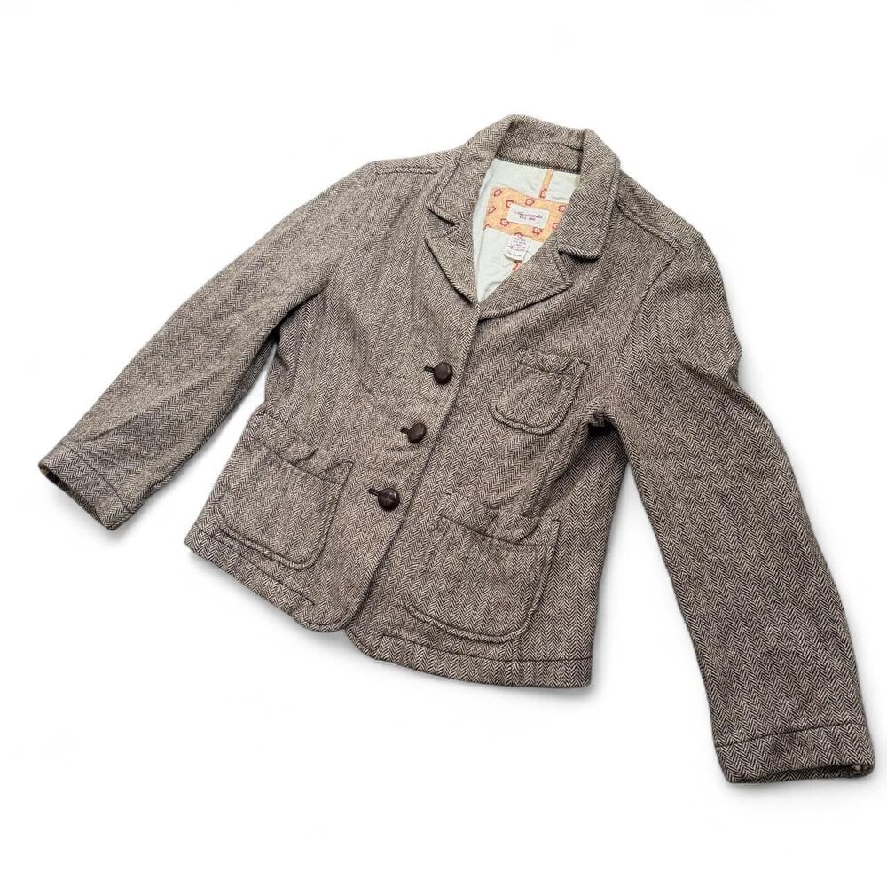 Y2K Abercrombie Preppy Wool Blazer Coat